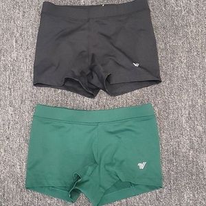 Set of women's spandex shorts